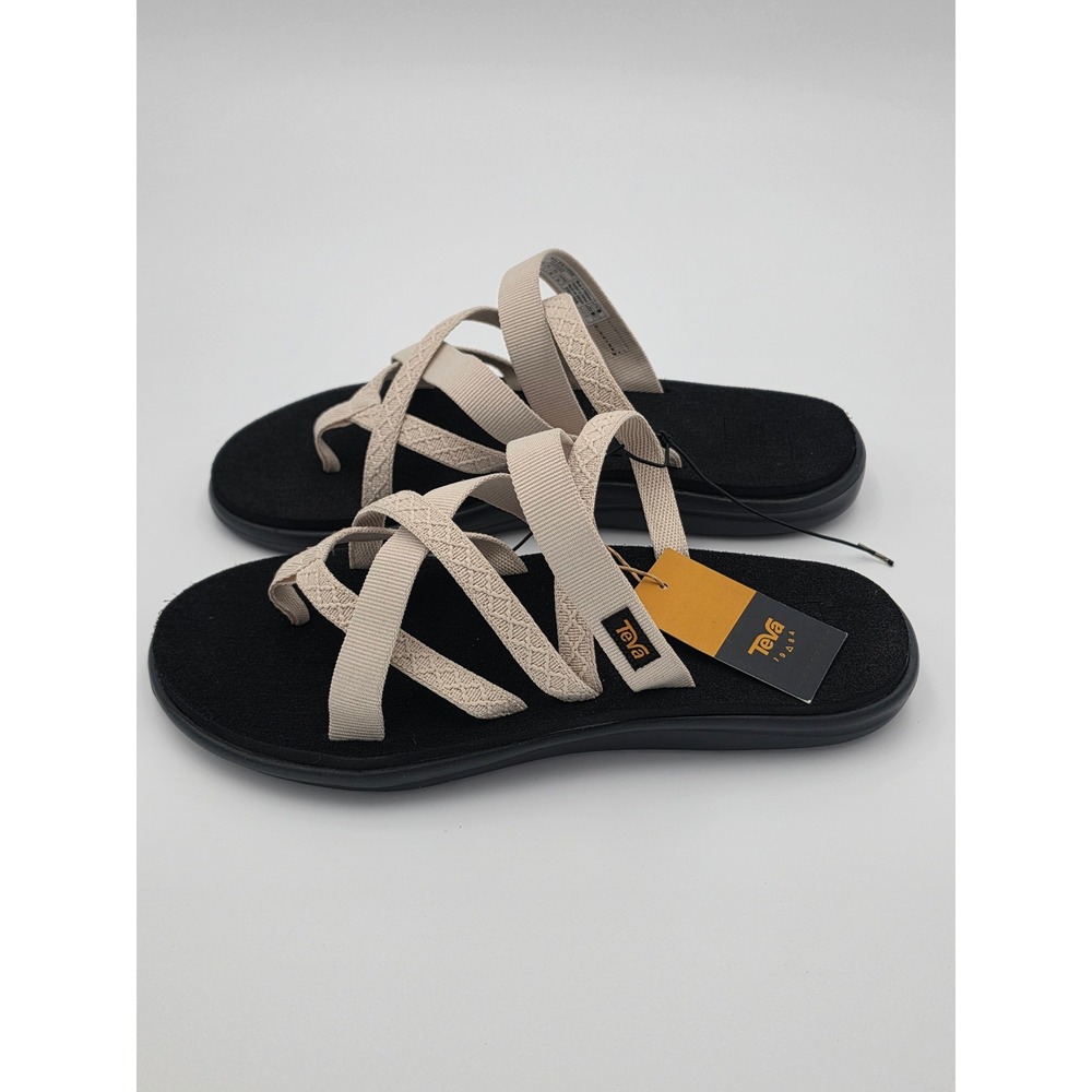 Teva Voya Zillesa Sandals Mahani White Swan Strappy Womens 6, NWT